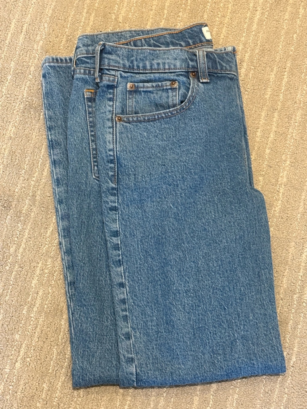 💙 Abercrombie & Fitch The 90s Straight Mid Rise Medium Wash Blue Jeans 30 💙